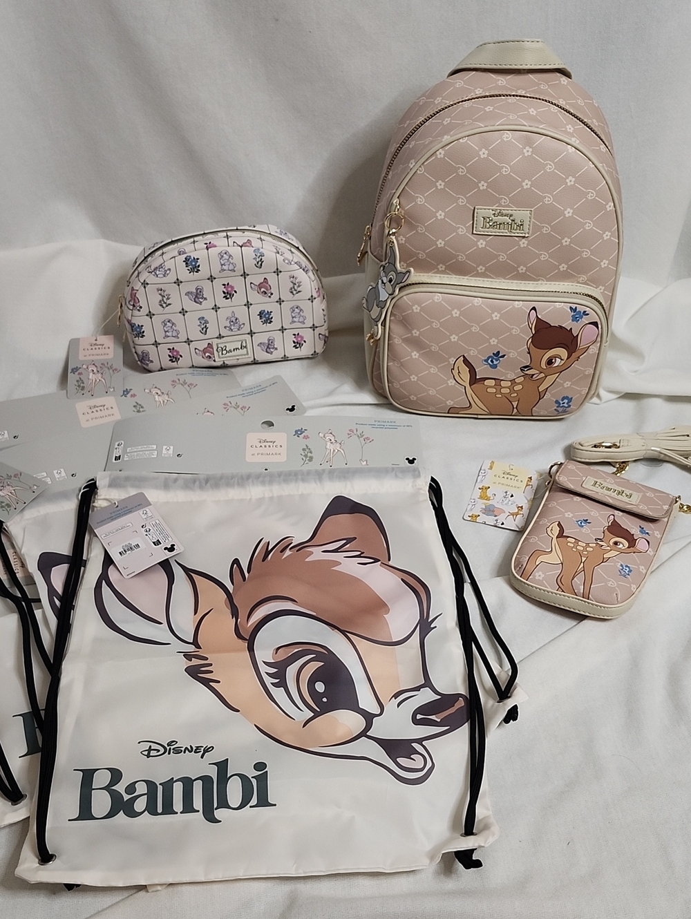 Disney "Bambi" Backpack Set with Matching Pouches